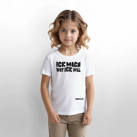 ICK MACH WAT ICK WILL-Kinder T-Shirt BIO - Weiß