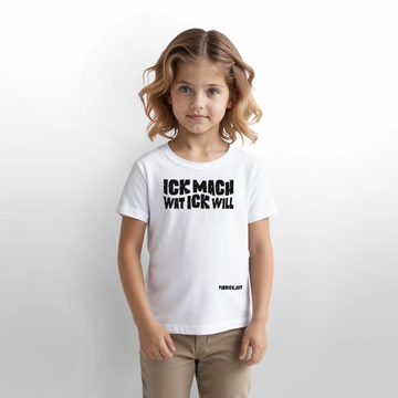 ICK MACH WAT ICK WILL-Kinder T-Shirt BIO - Weiß