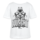 Berlin Shirt-NÜSCHT MUSS ICK-Rundhals Frauen Bio-T-Shirt - Weiß