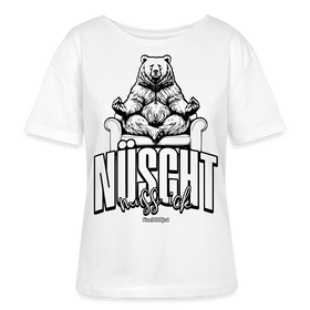 Berlin Shirt-NÜSCHT MUSS ICK-Rundhals Frauen Bio-T-Shirt - Weiß