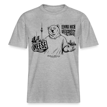 Berlin Souvenir-NEESE-RELAXED FIT Unisex Organic T-Shirt - Grau meliert