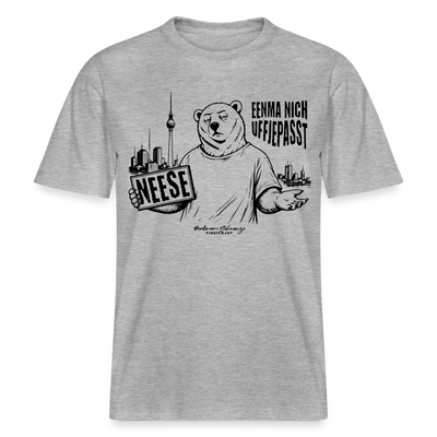 Berlin Souvenir-NEESE-RELAXED FIT Unisex Organic T-Shirt - Grau meliert