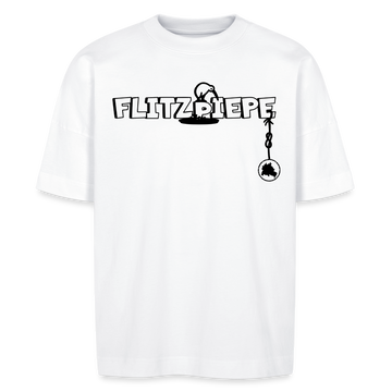 EINE FLITZPIEPE - Unisex Oversize Bio-T-Shirt - Weiß