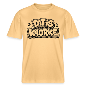 DIT IS KNORKE-RELAXED FIT Unisex Bio T-Shirt - Hellgelb
