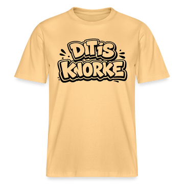 DIT IS KNORKE-RELAXED FIT Unisex Bio T-Shirt - Hellgelb