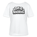 DIT IS KNORKE-Rundhals Frauen Bio-T-Shirt - Weiß