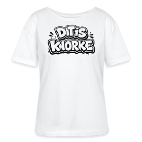 DIT IS KNORKE-Rundhals Frauen Bio-T-Shirt - Weiß