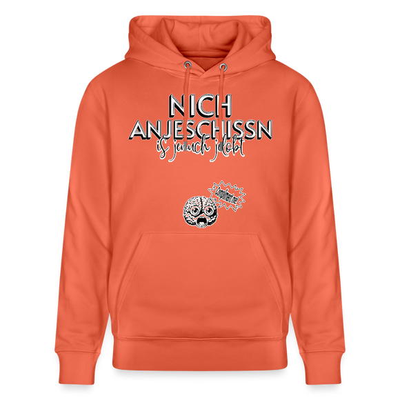 BERLINER EFFIZIENZ-'Dit Lob'-Unisex Bio-Hoodie - Hellrot