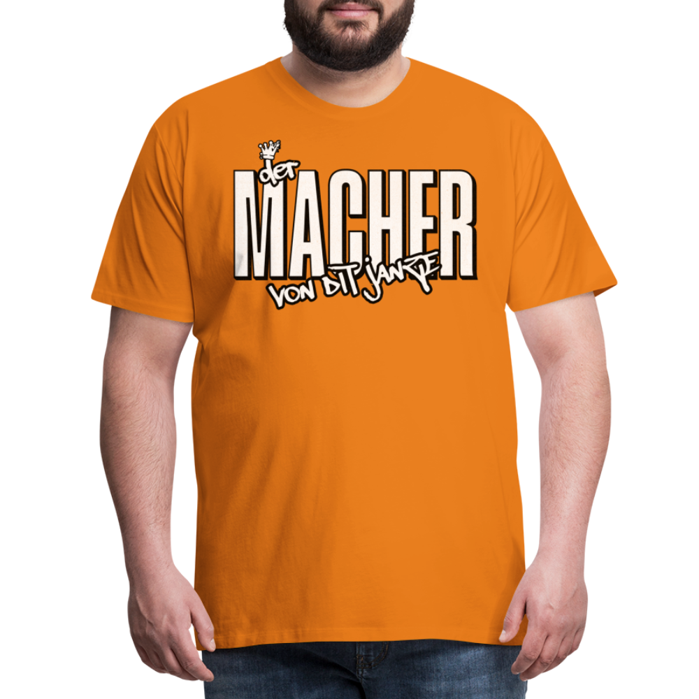 DER MACHER VON DIT JANZE - Männer Premium T-Shirt - Orange