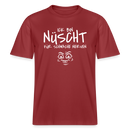 NÜSCHT FÜR SCHWACHE NERVEN-RELAXED FIT Unisex Organic T-Shirt mit Berliner Schnauze - Erdrot