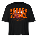 KODDERSCHNAUZE - Frauen Boxy Bio-T-Shirt - Schwarz