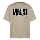 MAUSI UND MOTTI-Oversized Unisex Bio T-Shirt - Steingrau