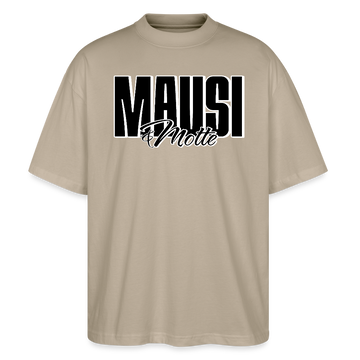 MAUSI UND MOTTI-Oversized Unisex Bio T-Shirt - Steingrau