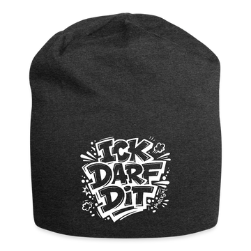 ICK DARF DIT-Jersey-Beanie mit Berliner Schnauze - Anthrazit