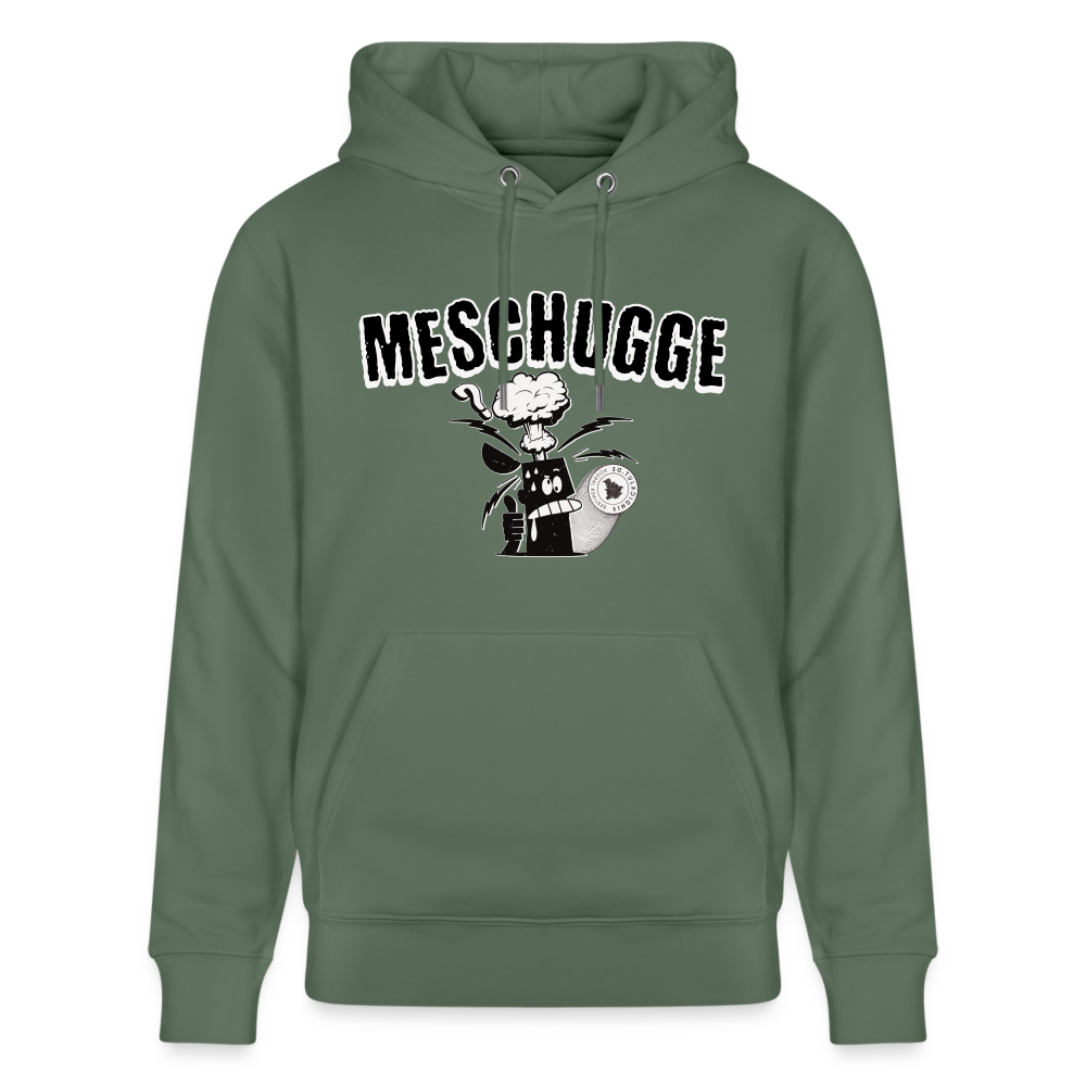 MESCHUGGE - Unisex Bio-Hoodie - Tanngrün