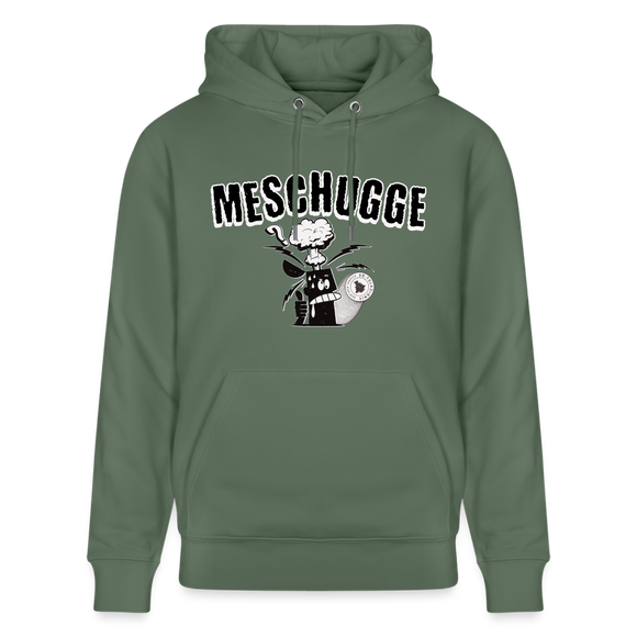 MESCHUGGE - Unisex Bio-Hoodie - Tanngrün