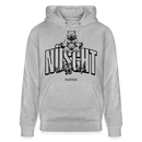 NÜSCHT MUSS ICK 2025-Unisex Bio-Hoodie mit Berliner Schnauze - Grau meliert