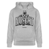 NÜSCHT MUSS ICK 2025-Unisex Bio-Hoodie mit Berliner Schnauze - Grau meliert