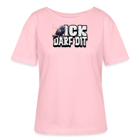 ICK DARF DIT-TAUBE-Rundhals Frauen Bio-T-Shirt - Hellrosa