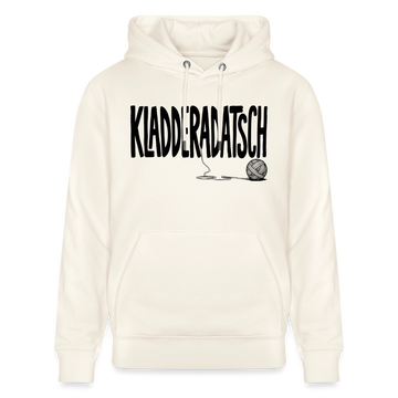 KLADDERADATSCH-Unisex Bio-Hoodie mit Berliner Schnauze - Naturweiß 