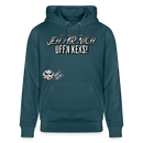 JEH MIR NICH UFFN KEKS-Unisex Bio-Hoodie II - Dunkles Petrol