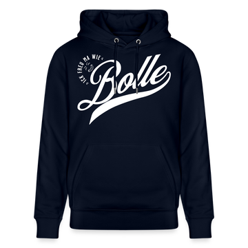 ICK FREU MA WIE BOLLE-Unisex Bio-Hoodie - Navy