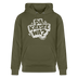 DA KIEKSTE WA?-Unisex Bio-Hoodie-mit Berliner Spruch - Khaki Grün