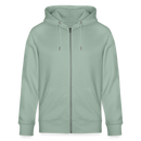 MAUSI UND MOTTE-Unisex Bio-Kapuzenjacke - Helles Graugrün