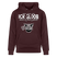 ICK GLOOB MEEN SCHWEIN PFEIFT!-Unisex Bio-Hoodie II - Maroon