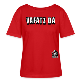 VAFATZ DA-Rundhals Frauen Bio-T-Shirt - Rot