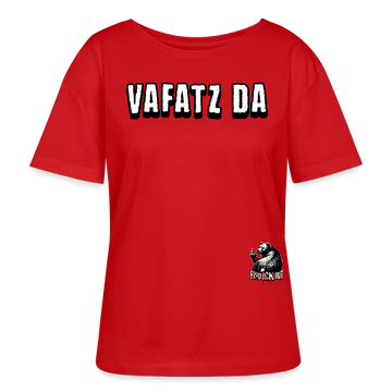 VAFATZ DA-Rundhals Frauen Bio-T-Shirt - Rot
