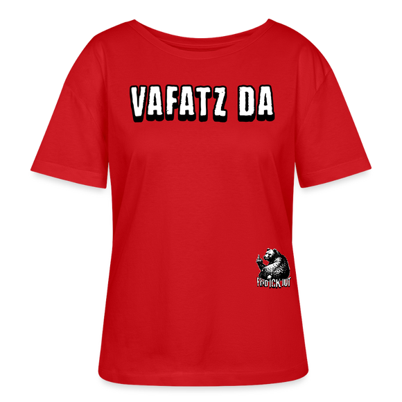 VAFATZ DA-Rundhals Frauen Bio-T-Shirt - Rot