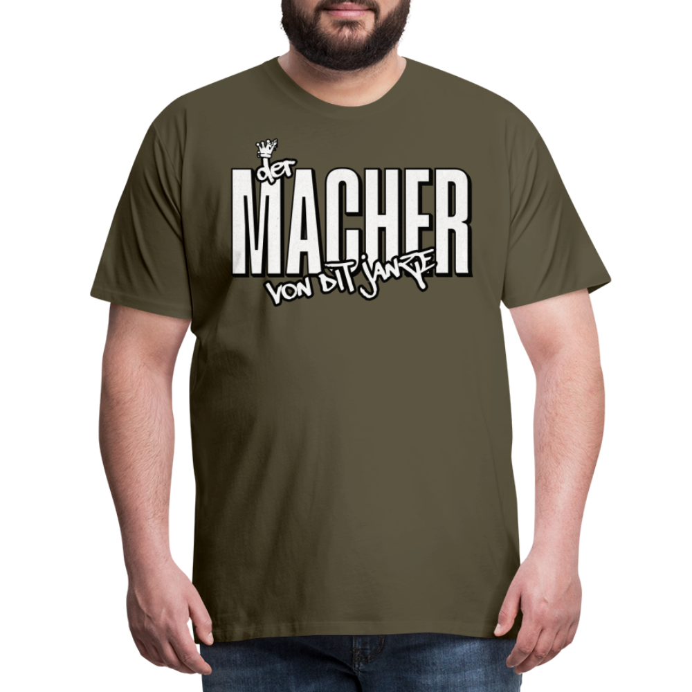 DER MACHER VON DIT JANZE - Männer Premium T-Shirt - Khaki