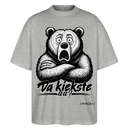 Da kiekste, wa?-Oversized Unisex Bio T-Shirt - Grau meliert