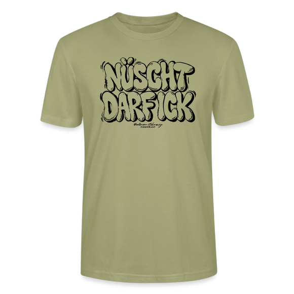 Berlin Shirt-NÜSCHT DARF ICK-Unisex T-Shirt - Nebelgrün