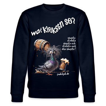 WAT KIEKSTN SO?-Unisex Bio-Sweatshirt II - Navy