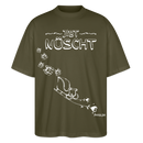 Weihnachten in Berliner25-JIBT NÜSCHT-Oversized Unisex Bio T-Shirt Blaster - Khaki