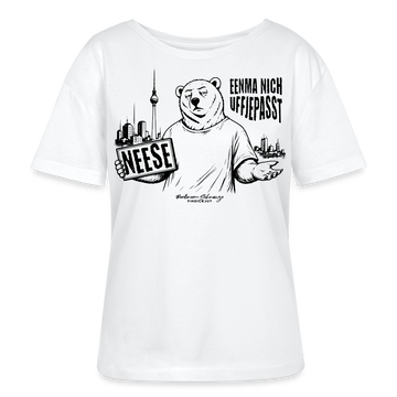 Dit Berlin Souvenir-NEESE-Rundhals Frauen Bio-T-Shirt - Weiß