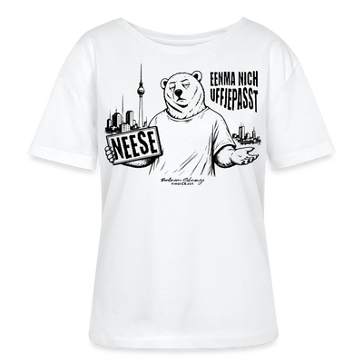 Dit Berlin Souvenir-NEESE-Rundhals Frauen Bio-T-Shirt - Weiß