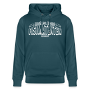Berliner Spruch-FISIMATENTEN-Unisex Bio-Hoodie II - Dunkles Petrol