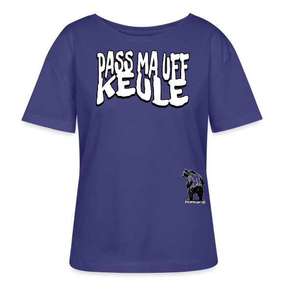 PASS MA UFF KEULE-Rundhals Frauen Bio-T-Shirt - Dämmerung