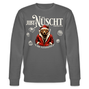 JIBT NÜSCHT-Unisex Bio-Sweatshirt-Berliner Bär Weihnachten - Anthrazit