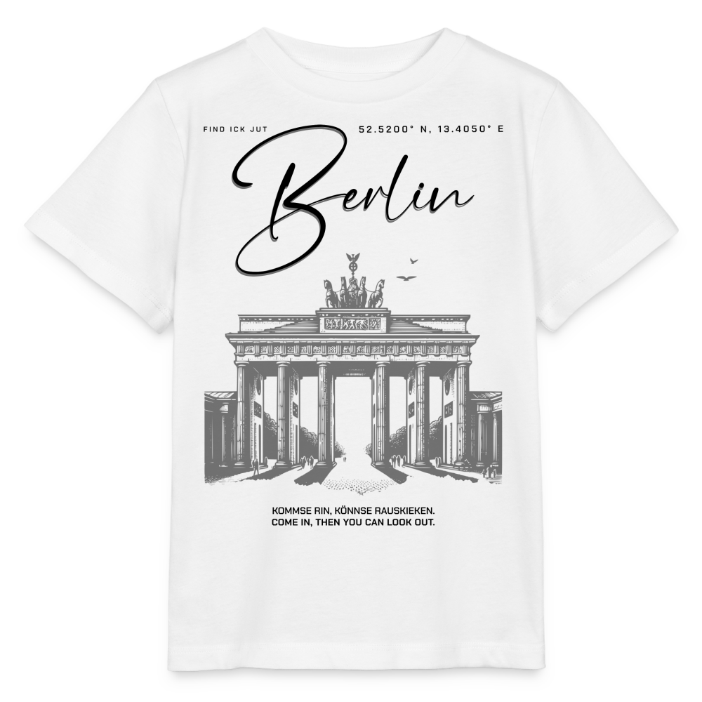 BERLIN-Kinder Bio T-Shirt - Weiß