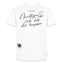 NACHTIGALL ICK HÖR DIR TRAPSEN-Männer Premium Bio T-Shirt-weiss - Weiß