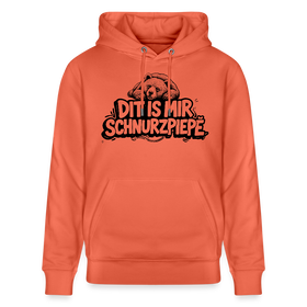 Berliner Bär-Unisex Bio-Hoodie-DIT IS MIR SCHNURZPIEPE - Hellrot