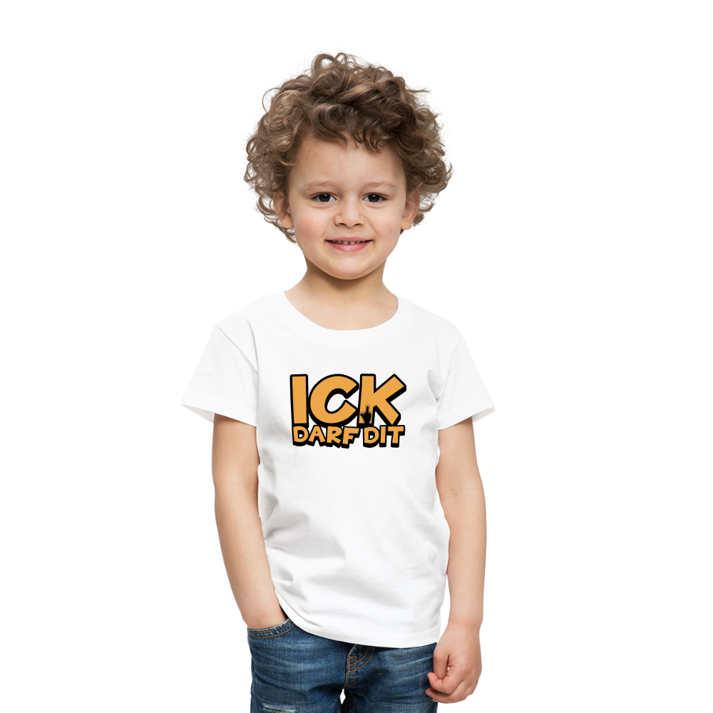 ICK DARF DIT - Kinder Premium T-Shirt - Weiß