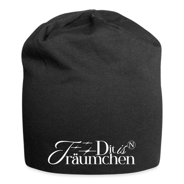 typisch berliner schnauze-die is n TRÄUMCHEN-Jersey-Beanie - Schwarz