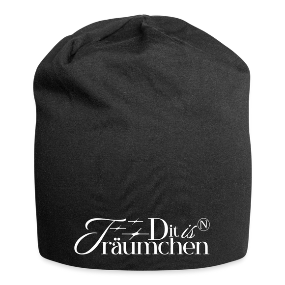 typisch berliner schnauze-die is n TRÄUMCHEN-Jersey-Beanie - Schwarz