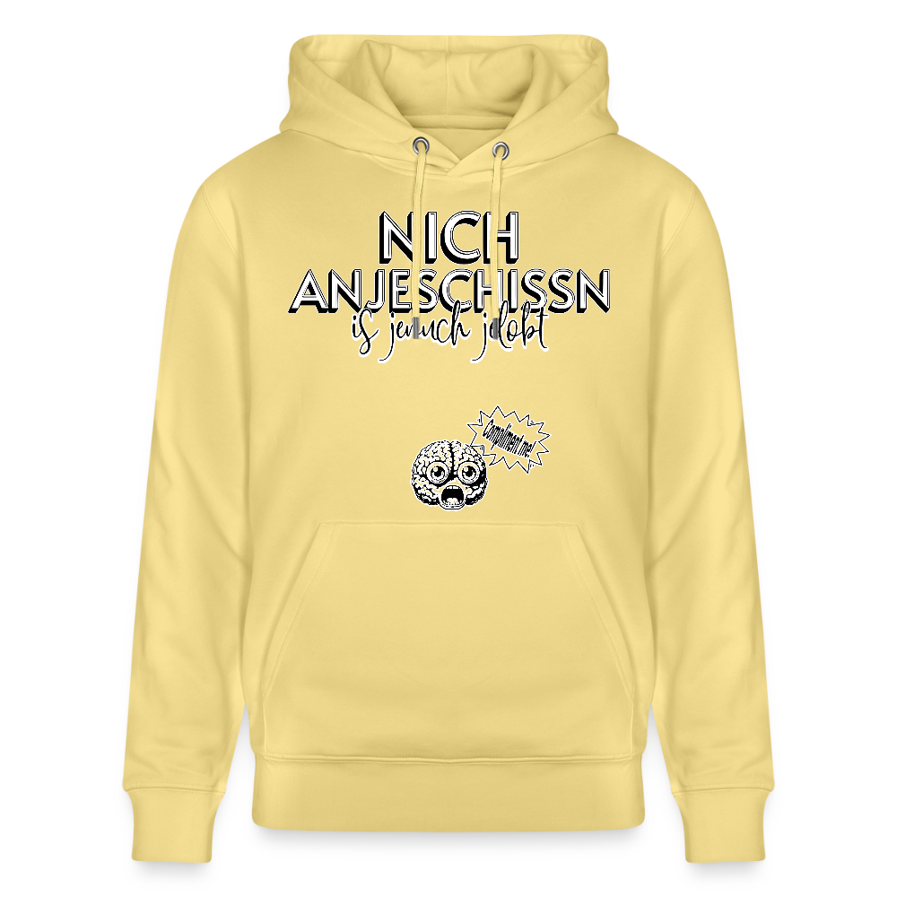 BERLINER EFFIZIENZ-'Dit Lob'-Unisex Bio-Hoodie - Gelb Viva 
