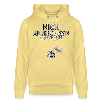 BERLINER EFFIZIENZ-'Dit Lob'-Unisex Bio-Hoodie - Gelb Viva 